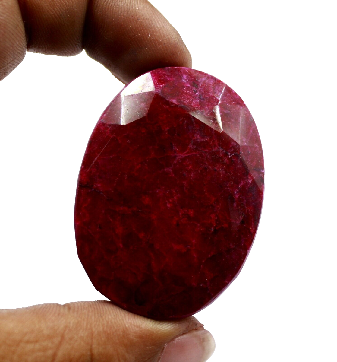 12-17 Carat Natural African Red Ruby Loose Gemstone - Oval Cut Rare Stone For Jewelry Making