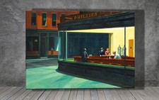 Edward Hopper Nighthawks TELA DIPINTO STAMPA ARTISTICA 1334X