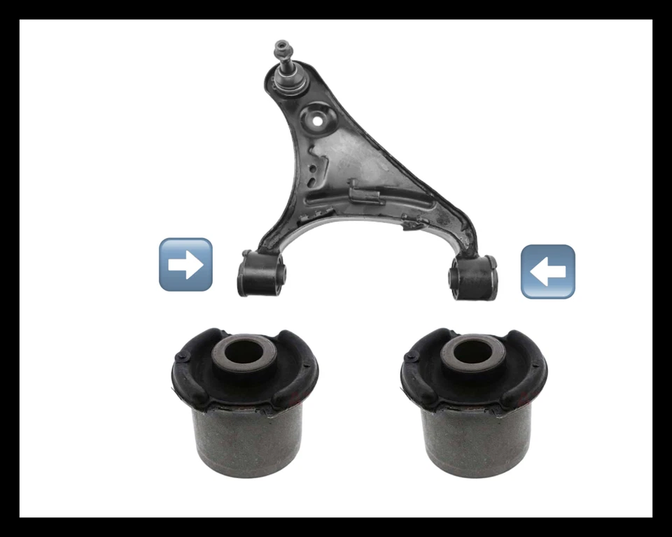 2 BUJE BRAZO DE CONTROL SUPERIOR DELANTERO PARA LAND ROVER 2005-2009 LR3 2010-2016 LR4 Foto 2 de 2