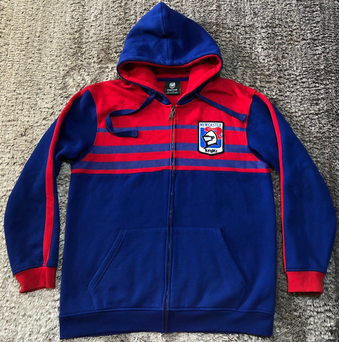 FFF Newcastle Knights Heritage NRL Retro Heritage Hoodie Zip