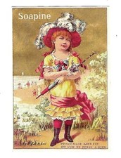 c1890 Victorian Trade Card Kendall Mfg. Co. Soapine Soap