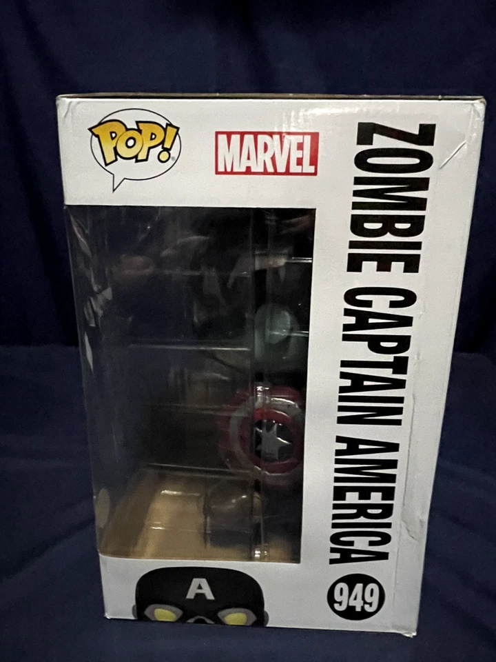 FIGURA DE ACCIÓN FUNKO POP MARVEL WHAT IF ZOMBIE CAPITÁN AMERICA #949 JUMBO 10" Foto 4 de 4