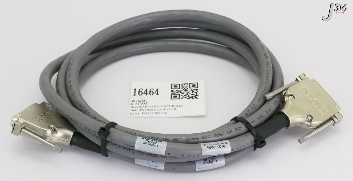 。 16464 APPLIED MATERIALS CABLE ASSY CHY ENABLE VLV 0150-24394 | eBay