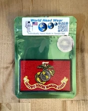 USMC Patch Marines Flag Embroidered for Iron-on or Sew-on