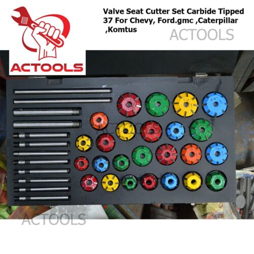 Valve Seat Cutter Set Carbide Tipped 37 For Chevy, Ford.gmc ,Caterpillar ,Komtus - Bild 2 von 12