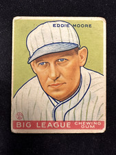 1933 Goudey #180 EDDIE MOORE BIG LEAGUE CHEWING GUM