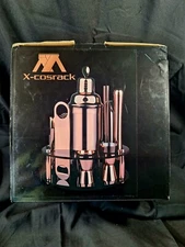 X-cosrack Bar Set 18-Piece Stainless Steel Cocktail Shaker Bar Tools