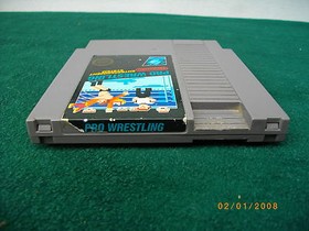 NINTENDO NES PRO WRESTLING GAME CARTRIDGE ONLY CLEANED & TESTED