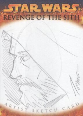 Star Wars Rache der Sith Sketchkarte von Tom Hodges