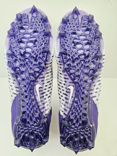 NEW Men's 10 Nike Alpha Menace Elite 2 Purple Football Cleats BV2077-100 - Picture 10 of 13