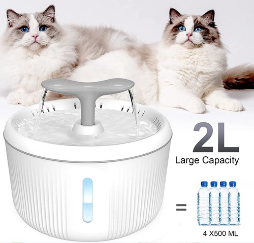 PewinGo Fontanella per Gatti 2L Silenzioso Automatico Fontana Cani con Filtro - 第 5/12 張圖片
