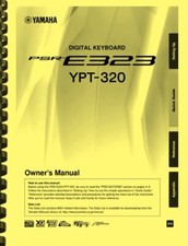 Yamaha PSR-E323 YPT-320 Digital Keyboard Piano OWNER'S MANUAL