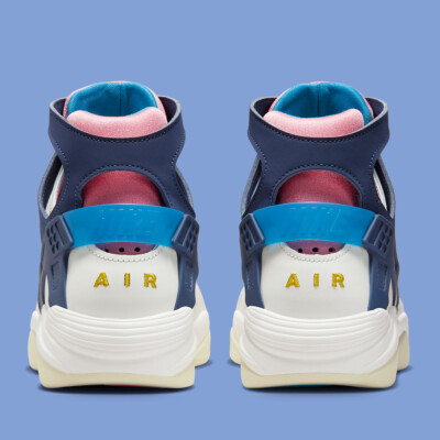 Nike Air Flight Huarache Sail Navy Coral Chalk Men’s 7.5 Women 9 NEW FD0183-102 Nike Air Flight Huarache Sail Midnight Navy Coral Chalk  main image 2