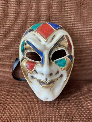 Italian Ceramic Mask Hand Painted Venezia Original