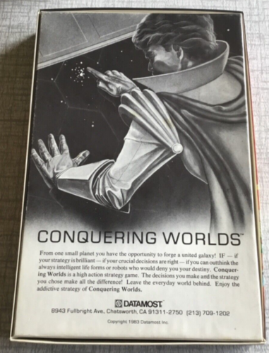 Conquering Worlds by Datamost for Apple II+,IIe,IIc,IIgs 1983 - Picture 3 of 8
