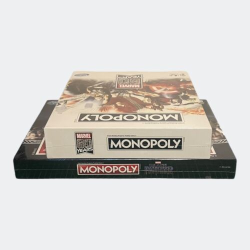 Marvel 80 Years (2018) + Black Panther (2018) Monopoly Board Games - New Sealed - Picture 5 of 24
