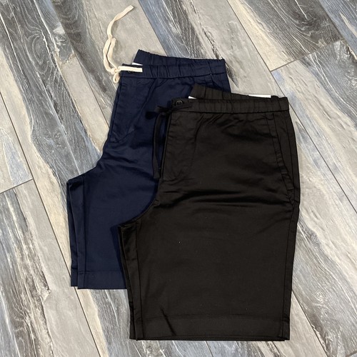 2 New Mens Zara Cotton Jogger Shorts 34 