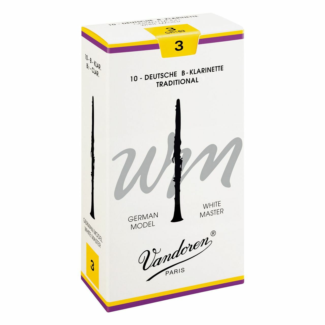 Трость VANDOREN White Master 3-го калибра для кларнета Bb 1 штука 2190₽