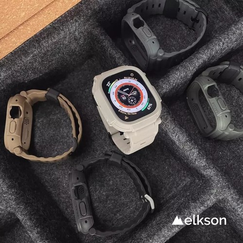 Elkson Made For Apple Watch Ultra 2 1 Band Case 49mm Screen Protector Tempered - Picture 7 of 10
