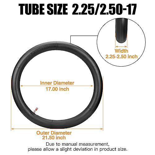FVRITO 2.50/2.75-17 Inner Tubes For Dirt Bikes - Fits Honda CRF80F, CRF100F, XR100R & More
