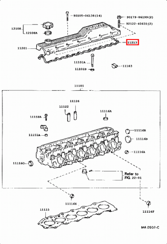 Genuine LandCruiser 80 105 100 Series 1HD T 1HZ Tappet Rocker Cover Gasket - Picture 3 of 15