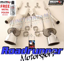 Milltek RS6 C5 Exhaust System Cat Back Non Resonated Louder 2 x Ovals SSXAU355