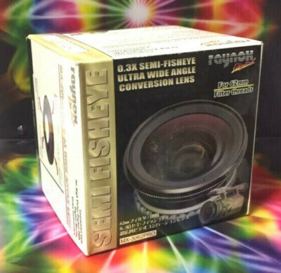 Raynox MX-3062 PRO Fisheye 0.3X WIDE ANGLE CONVERSION LENS 62mm HIGH VISION