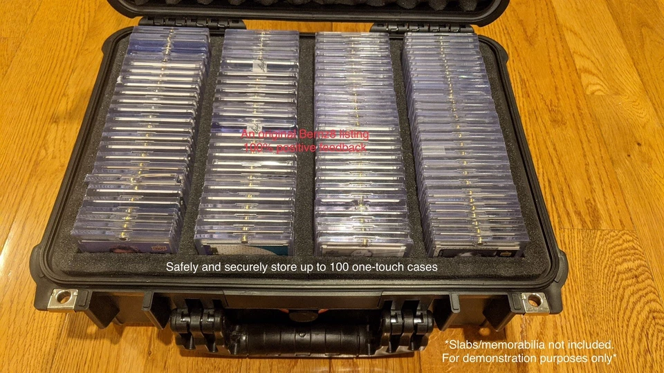 Large Black IP65 Waterproof Storage Travel Case for Graded Card Slab Holders NEW - Image 3 of 4