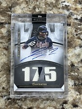 Ronald Acuna Jr. 2021 Topps Luminaries Hit Kings Autograph Relics #1/15