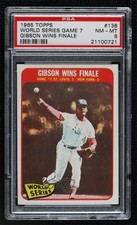 1965 Topps 1964 World Series Bob Gibson Gibson Wins Finale #138 PSA 8 HOF 2d2