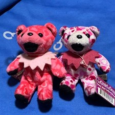  Rare Grateful Dead Bear Lil Heart Lil Love Set of 2 5 inches