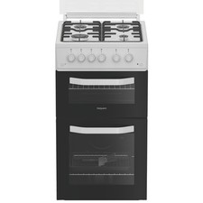 Hotpoint HTG5GCWL Refurbished 50cm Gas Cooker with Lid - Wh 79058387/1/HTG5GCWL
