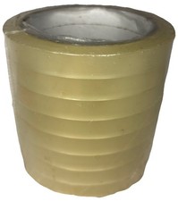 8 Rolls Clear Tape Shipping Packing Sealing Tape 1/2 In RARE SHIPS IN 24 HOURS