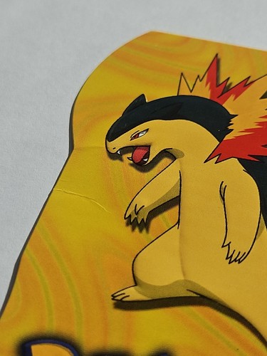 POKÉMON Topps "TYPHLOSION D6" Die-Cut Embossed Card - Johto Series VINTAGE VGC! - Picture 6 of 21
