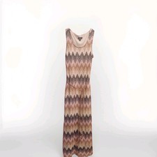 Tacera Womens M Multicolor Chevron Crochet Ma...