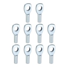 10 Sets Cable Ball Stopper Gym Machine Accessories 6mm Cable Fitness Silver