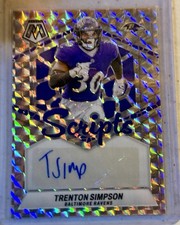 2024 Panini Mosaic - Scripts Trenton Simpson #SC-TSM (AU) Mosaic Prizm Auto