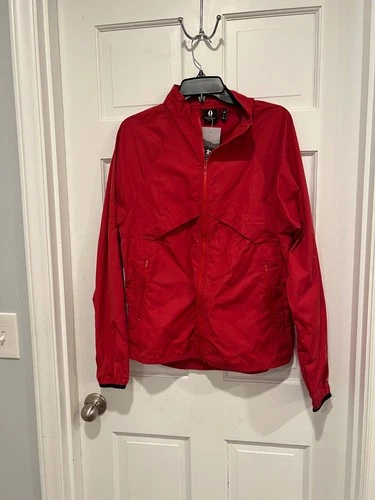 NWT Bearded Goat Full Zip Up Jacket Red Size Small Lumbar Pocket Outdoor Hiking video thumbnail