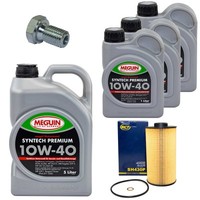 MotoröL Filter Set SAE 10W-40 Meguin 8 Liter + Schraube FüR Alpina BMW 7Er 8Er