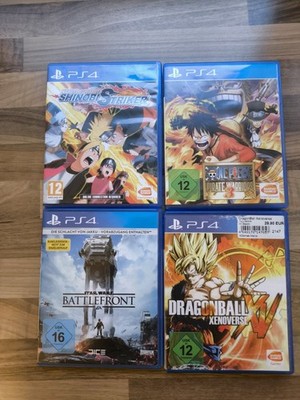 PS4 Spielekollektion Naruto One Piece Dragon Ball Star Wars