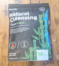 Bandoo Natural Cleansing Foot Pads - Natural Ingredients - 10 pads, EXP 11/28/25