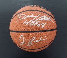 Dick Vitale Jim Boeheim Autographed Wilson Basketball Hall Of Fame/ JSA