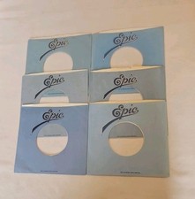 45 RPM 7" RECORD SLEEVES CO. SLEEVE 6 PACK SEE PHOTOS Epic Records SLV331
