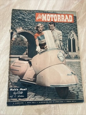Motorcycle Magazine  das Motorrad  Issue No. 8 1952 Scooter Maïco Mobil MB175