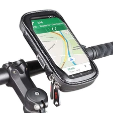 Bike Phone Mount Bicycle Cell Phone Holder Handlebar Bag Anti-shake Waterproo...