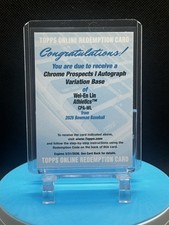 Wei-En Lin 2026 Bowman Chrome Prospects Autograph Variation Base Redemption
