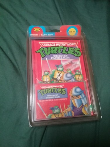 Vintage Collins Audio Teenage Mutant Hero Turtles Buch & Band 1991 - Bild 6 von 14