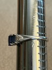 VINTAGE 10K WHITE GOLD TANZANITE  RING SZ 7.25 DIAMOND ACCENTS — photo 4