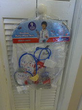 Kid's Dr. Doctor Role Play Set With 9 Accessories Ages 4-7 New In Package