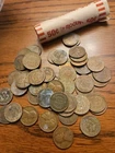 Indian Head/Wheat Cent Penny Roll 25/25 50 Coin Lot Nothing Pretty Good Dates
